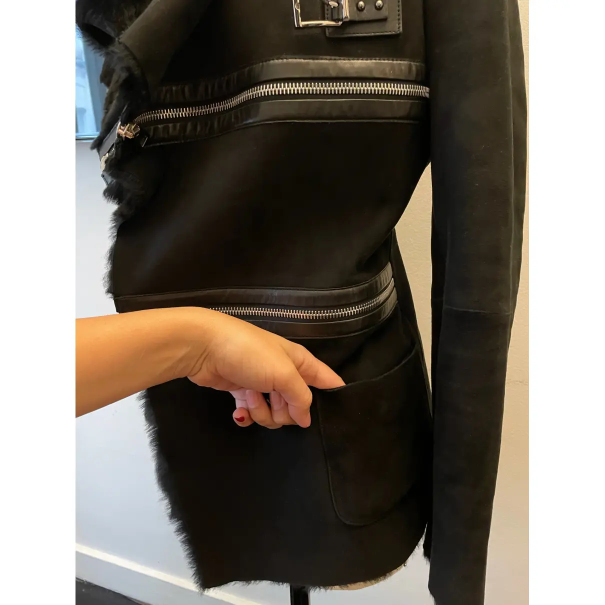 Leather coat Barbara Bui