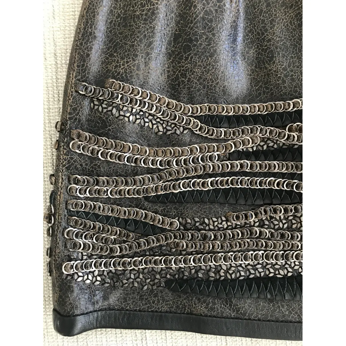 Buy Barbara Bui Leather mini skirt online
