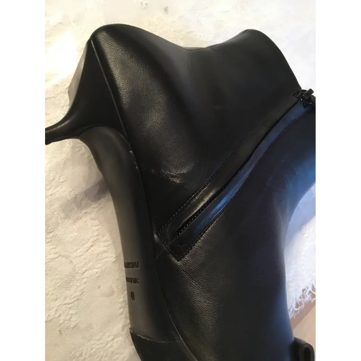 BB leather ankle boots Balenciaga
