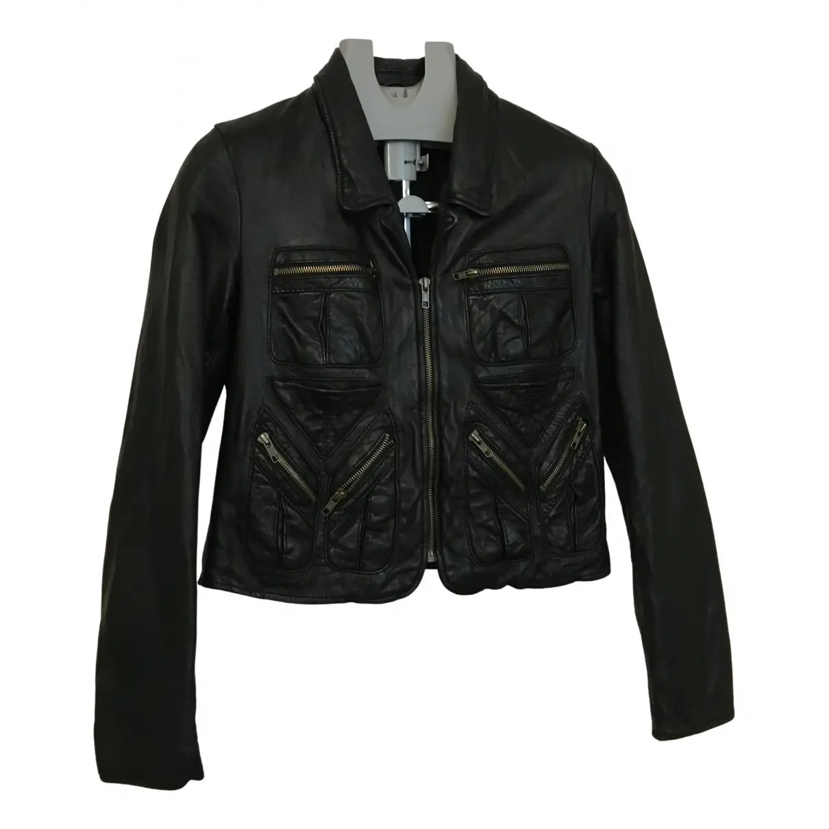 Leather jacket Bcbg Max Azria