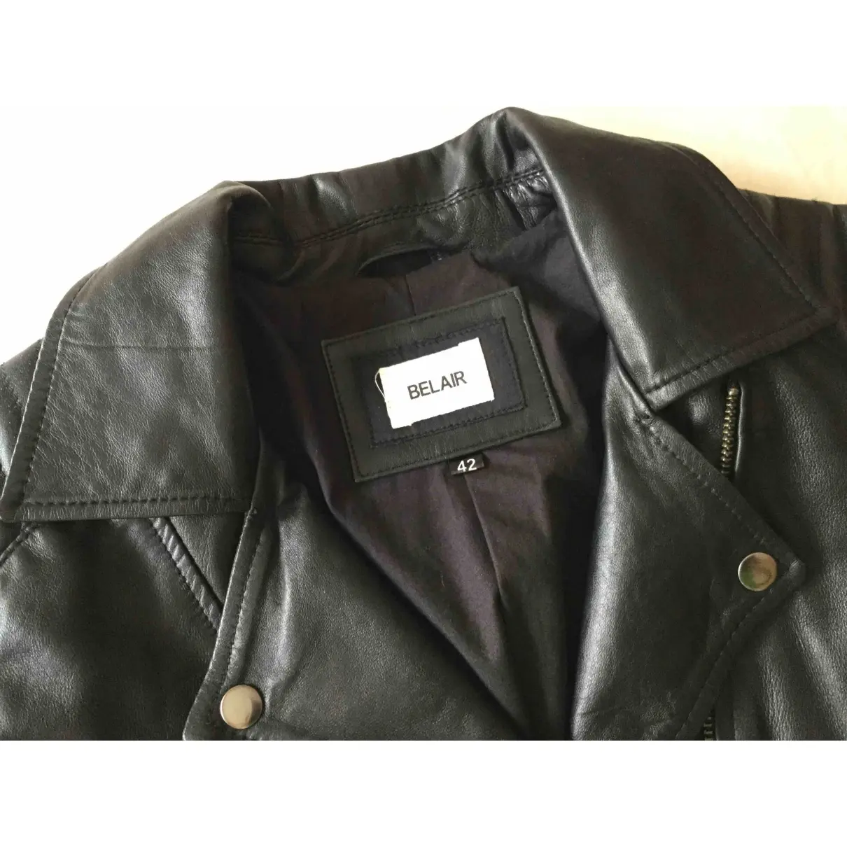 Buy Bel Air Leather biker jacket online