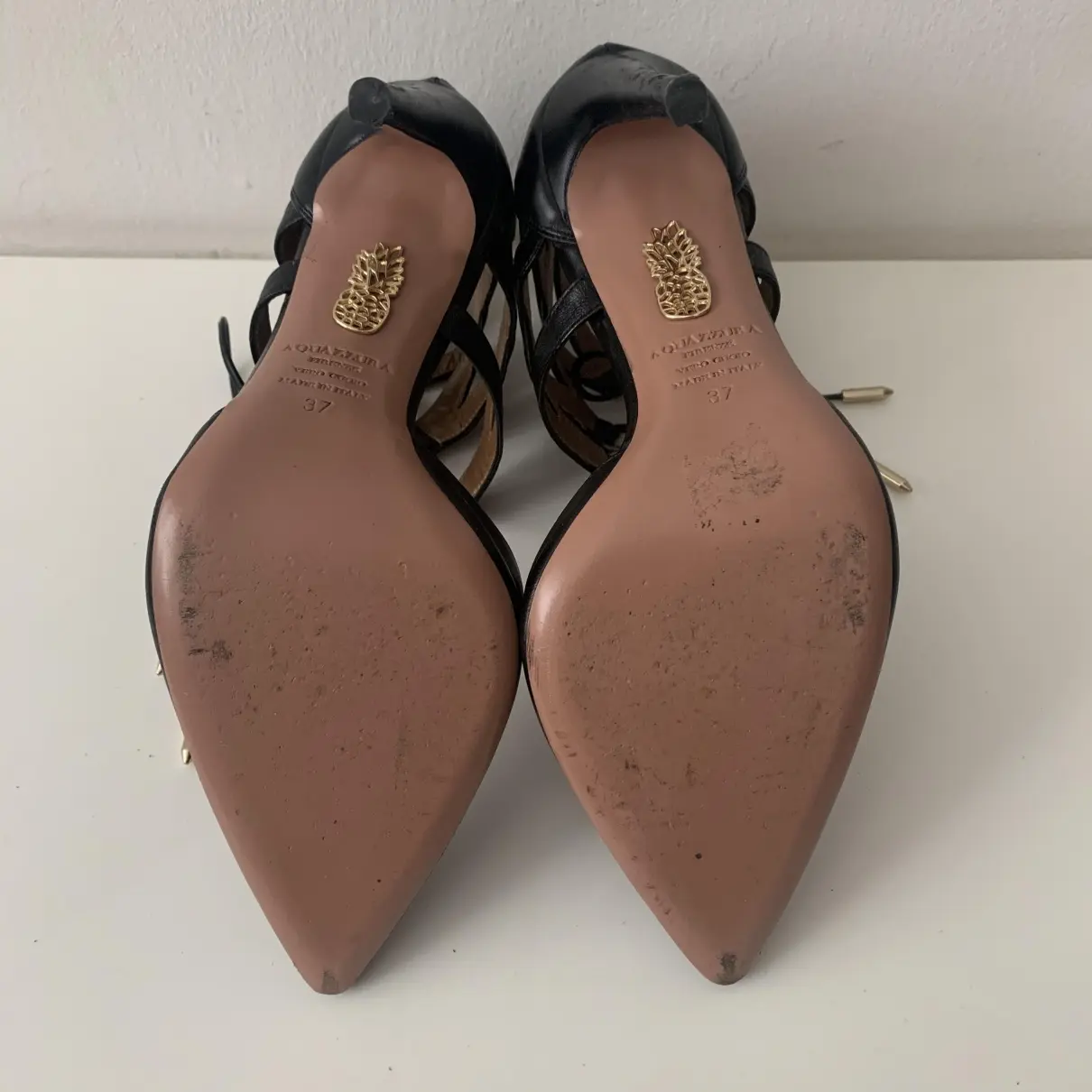 Belgravia leather heels Aquazzura