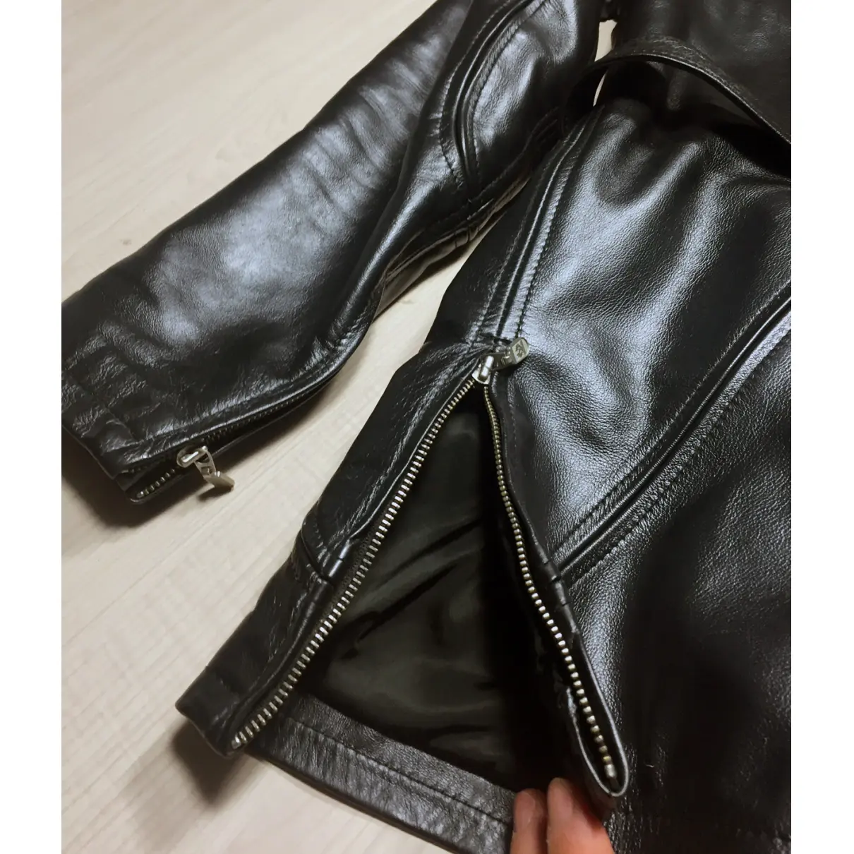 Leather coat Belstaff