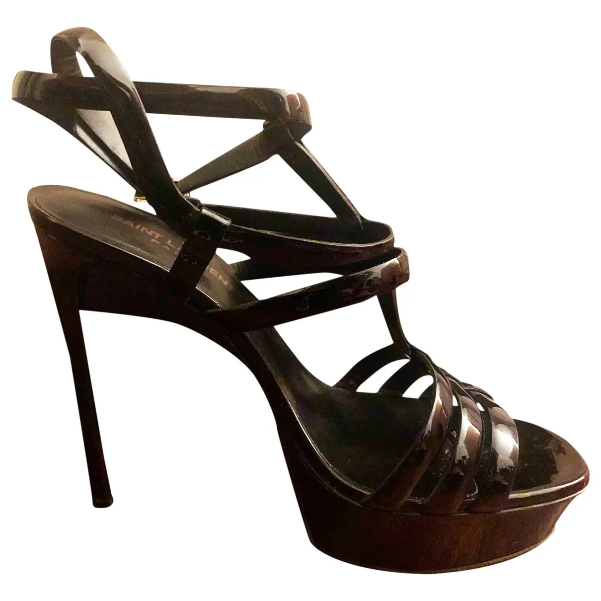 Bianca leather sandals Saint Laurent