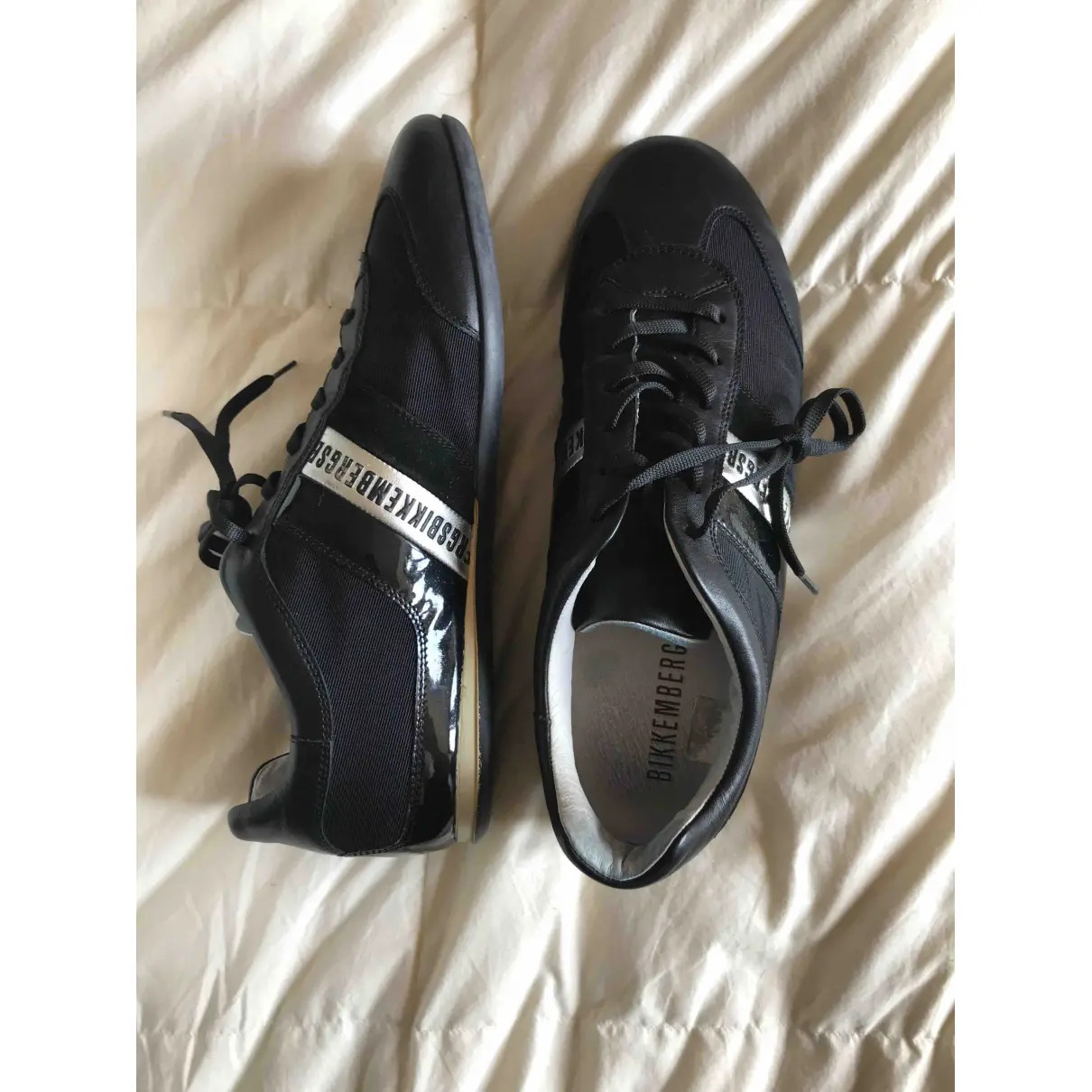 Leather trainers Bikkembergs