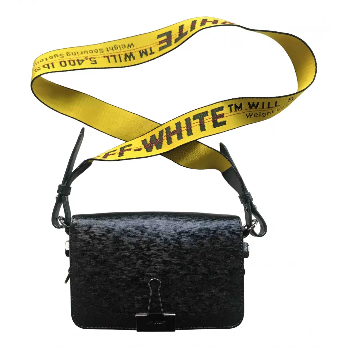Binder leather crossbody bag Off-White