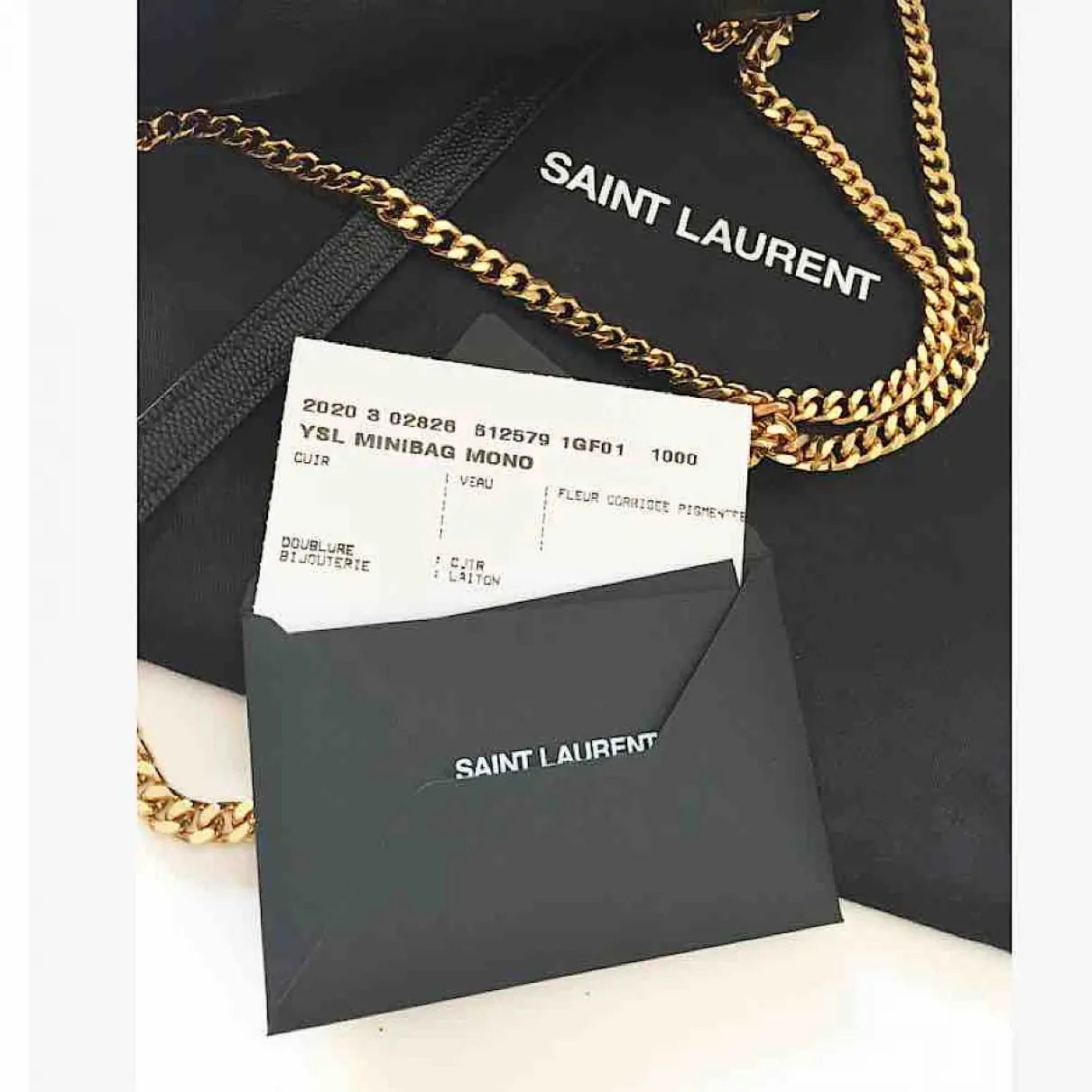 Blogger leather crossbody bag Saint Laurent