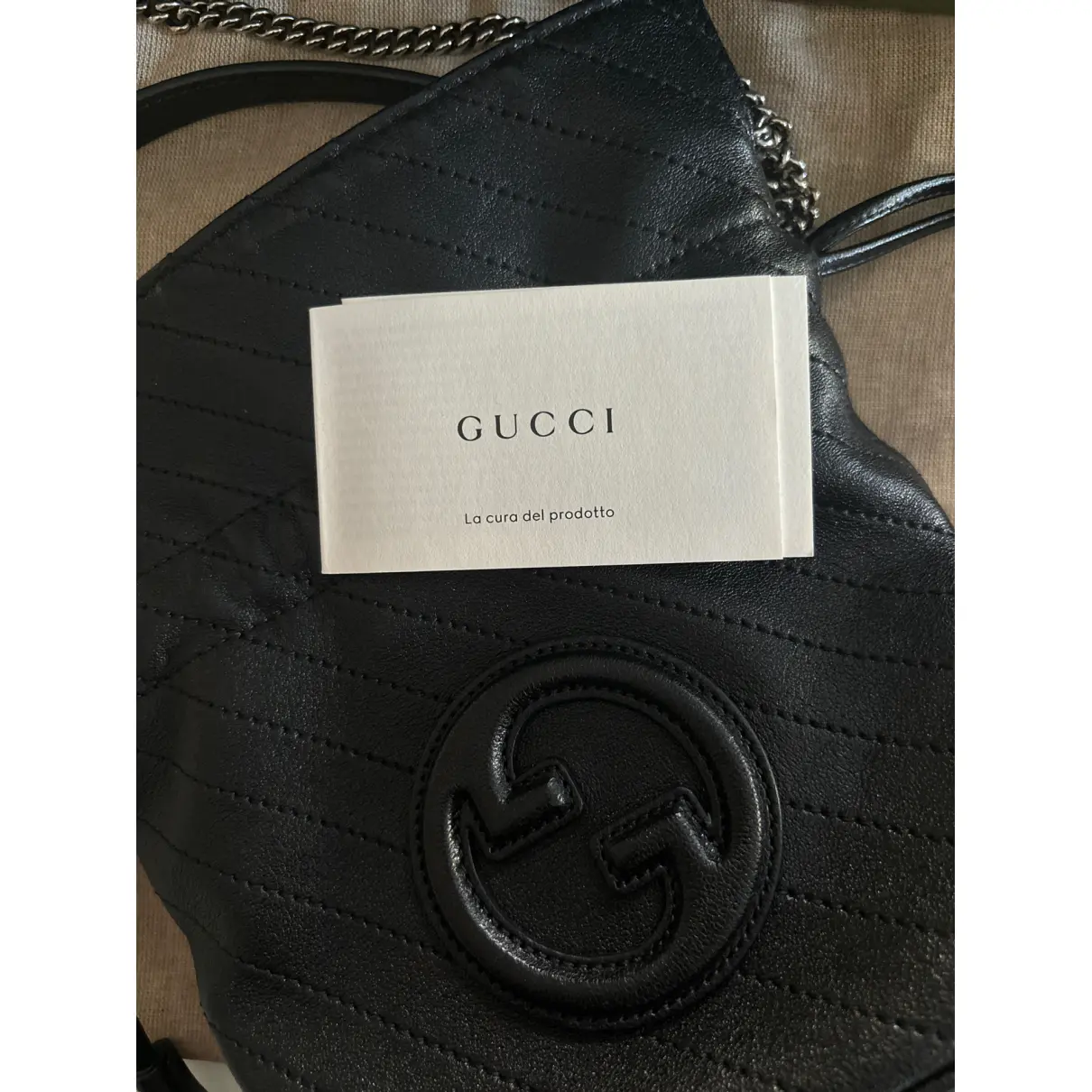Blondie leather mini bag Gucci