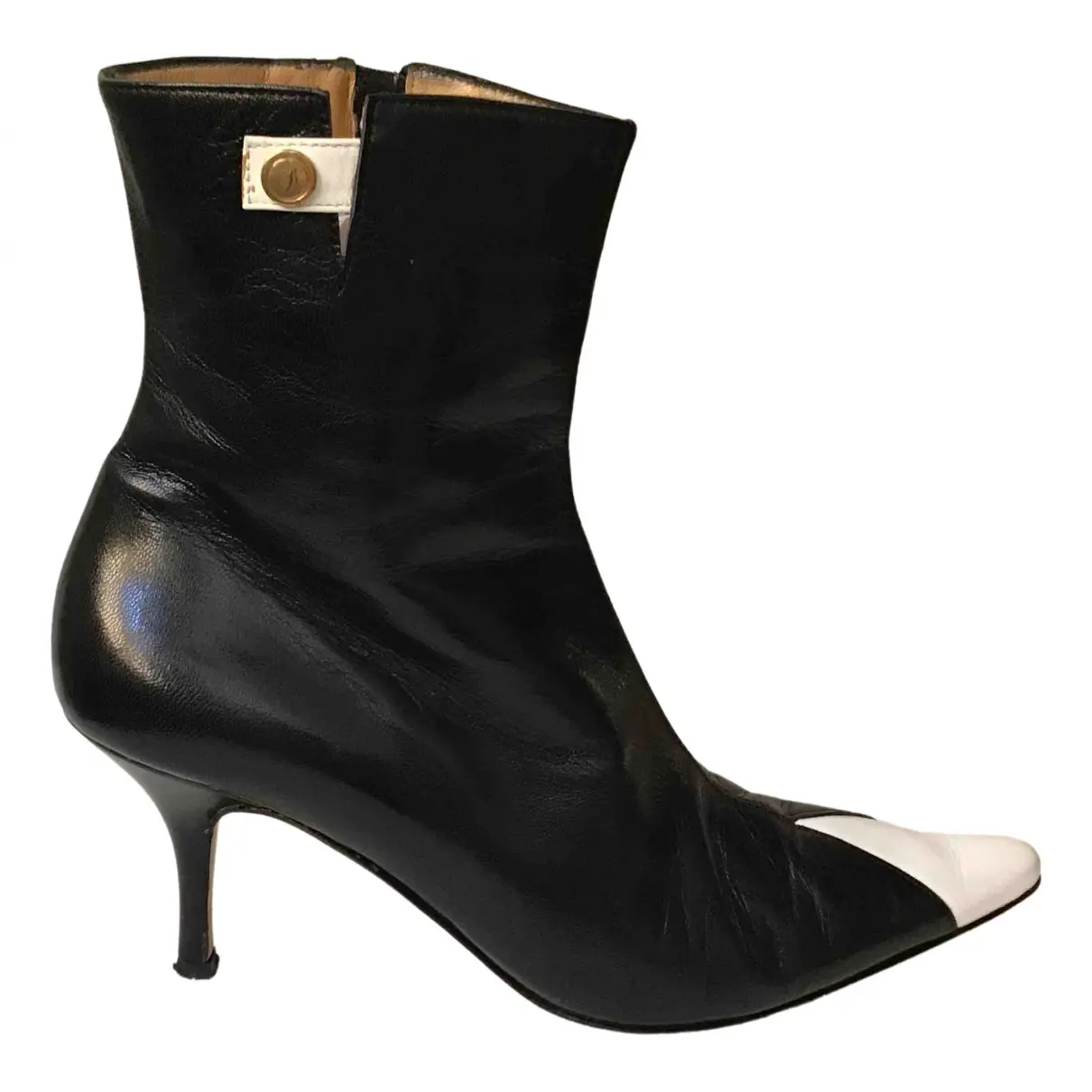 Leather ankle boots Blumarine
