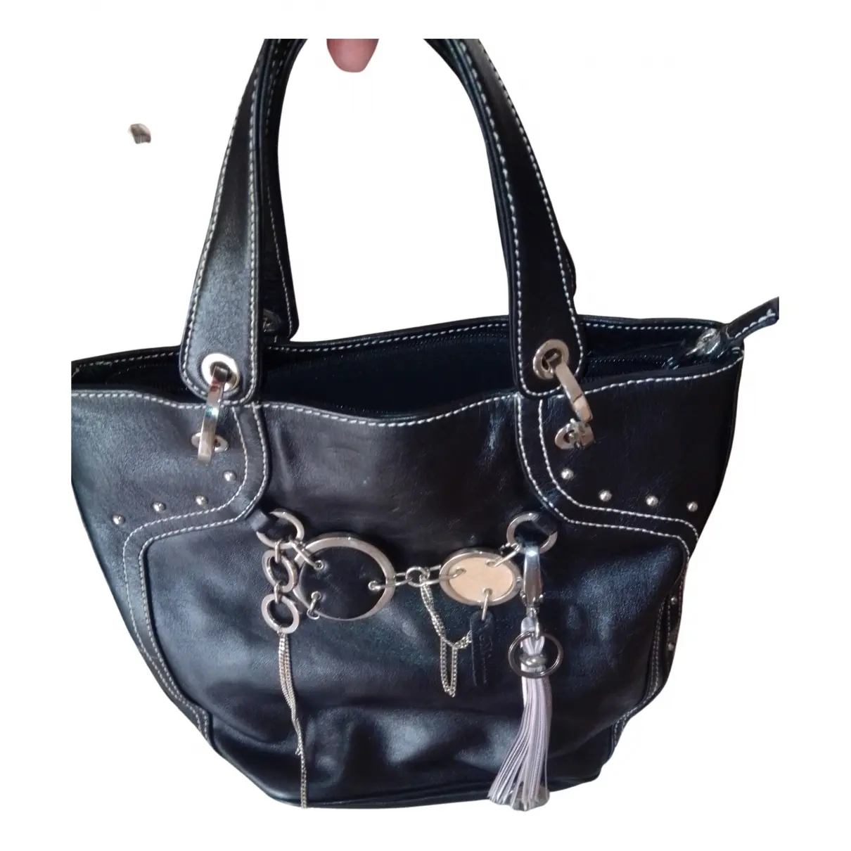 Leather handbag Blumarine