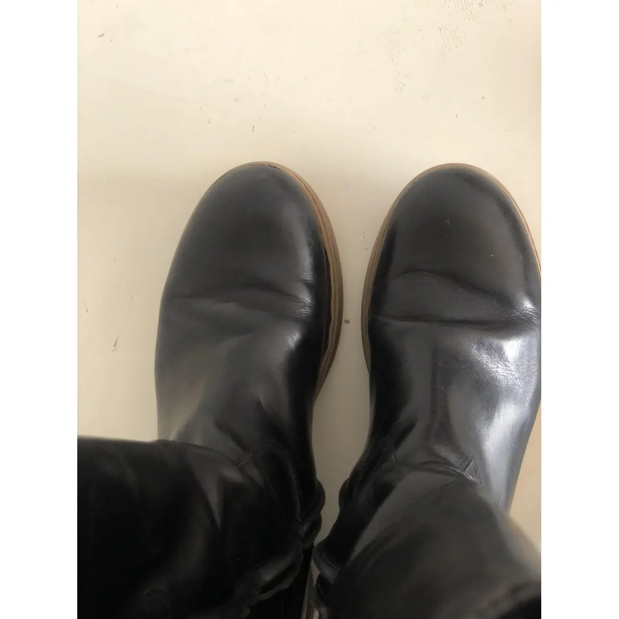 Leather boots Bonpoint