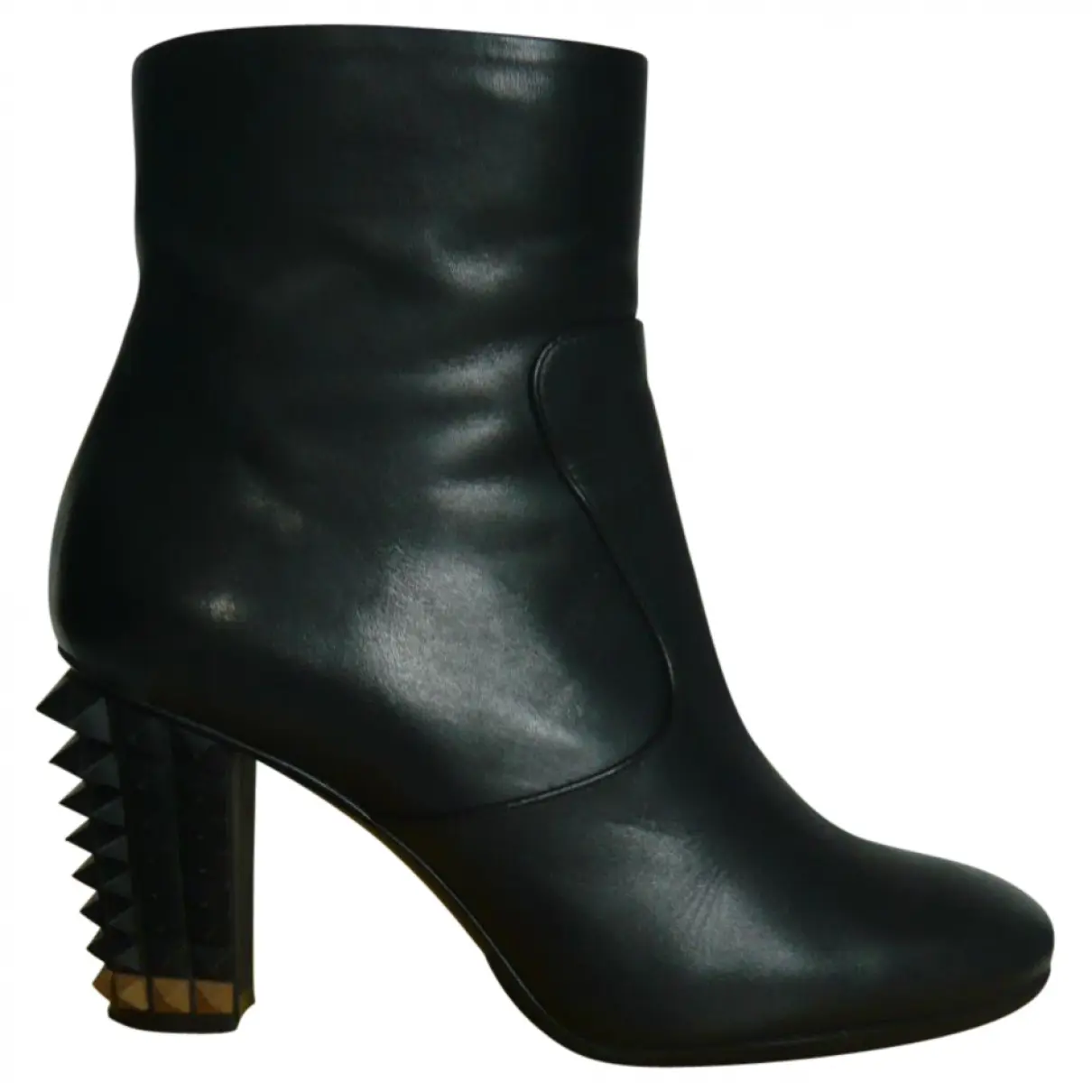Black Leather Ankle boots Fendi