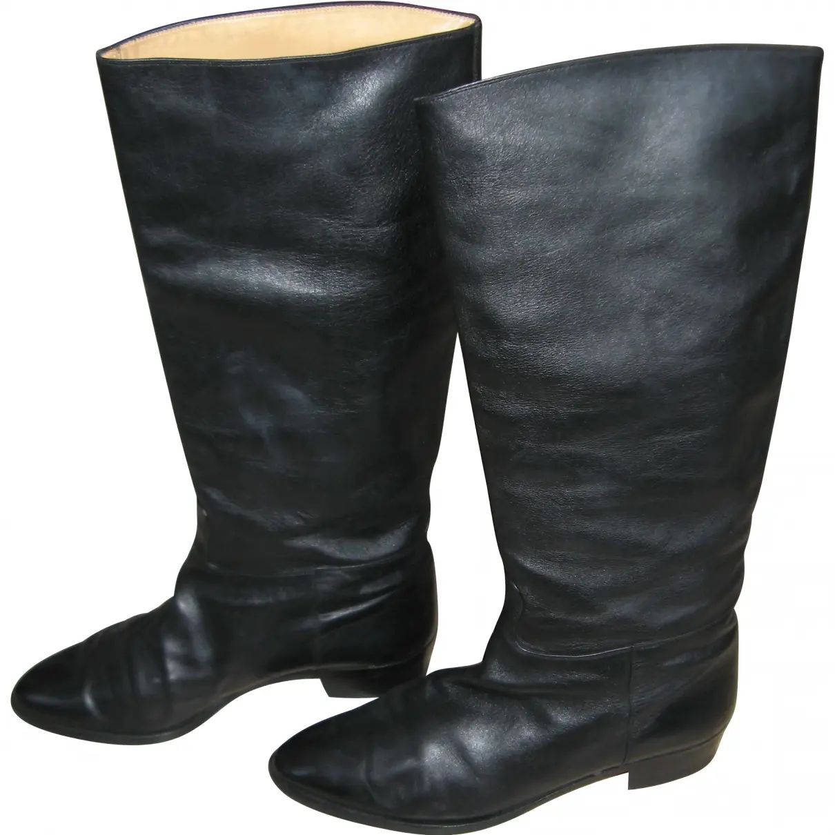 Black Leather Boots Hermès - Vintage