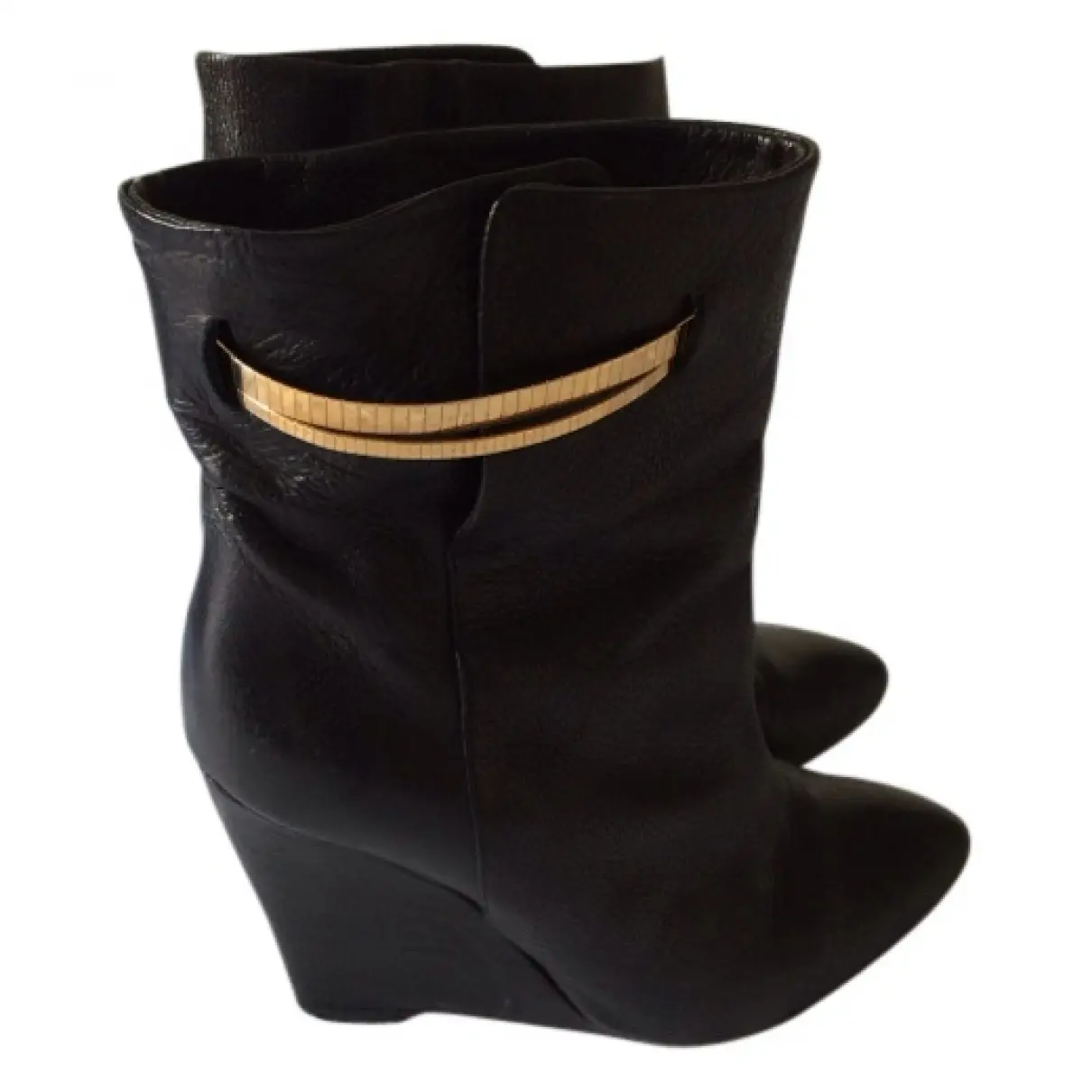 Black Leather Ankle boots Iro