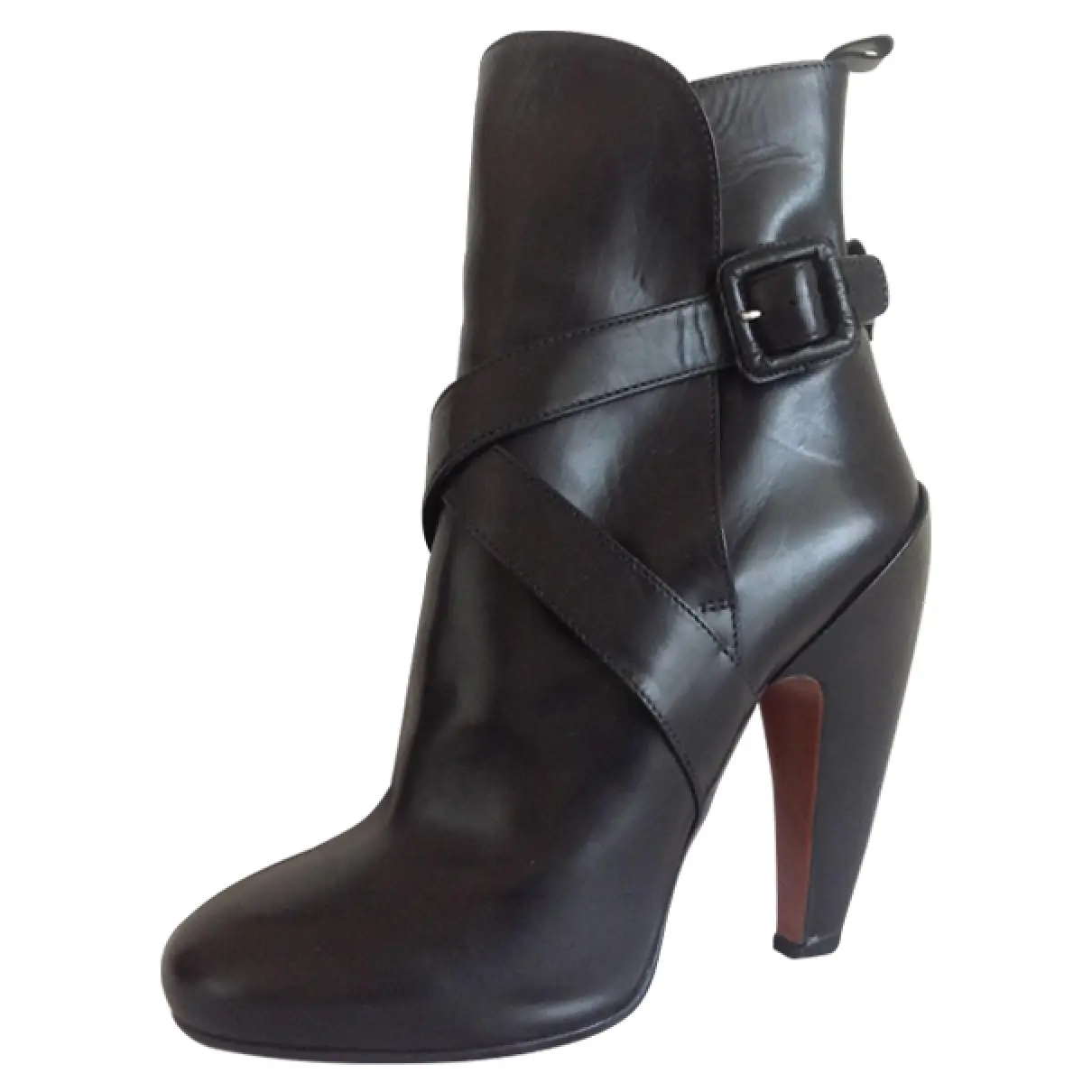 Black Leather Boots Alaïa
