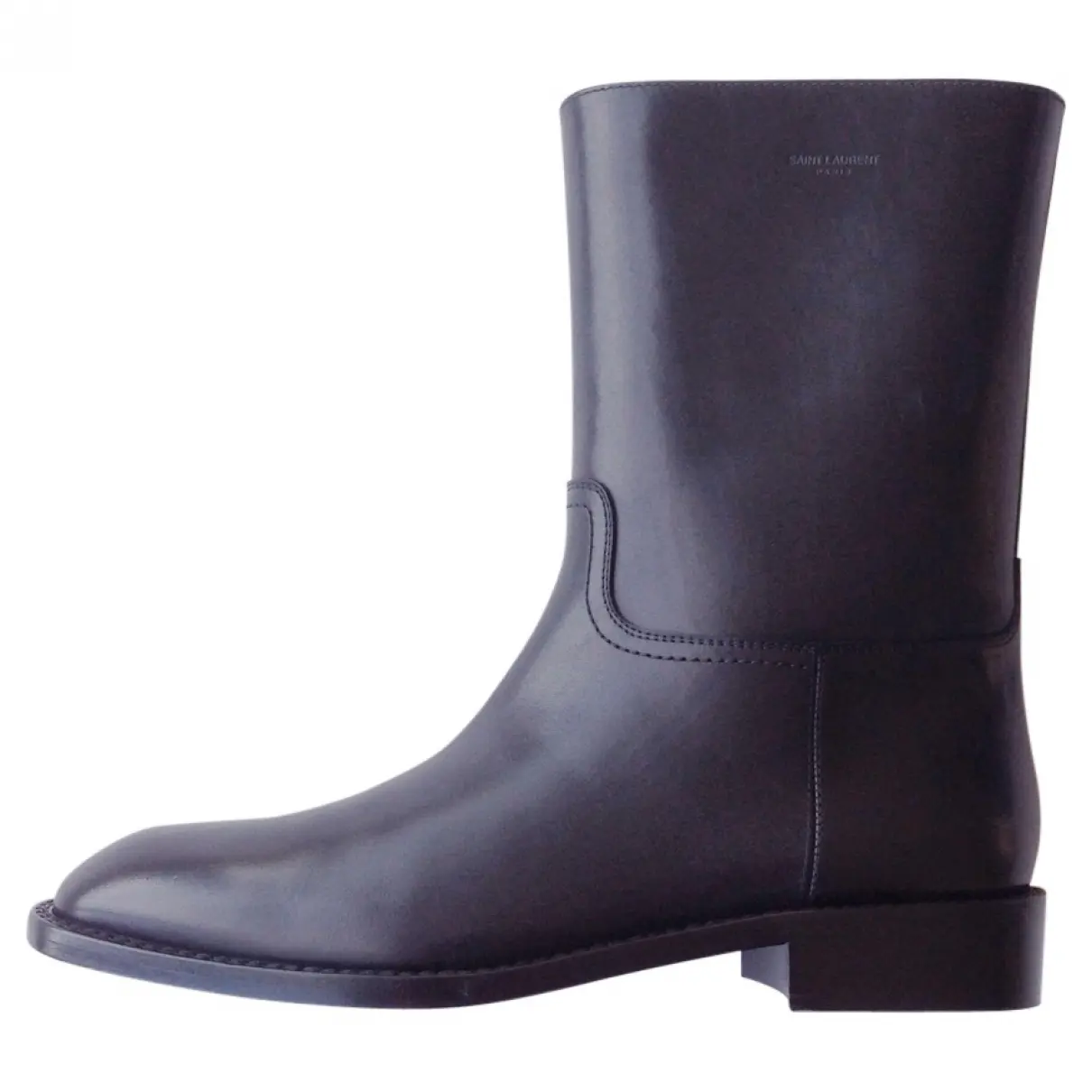Black Leather Boots Saint Laurent