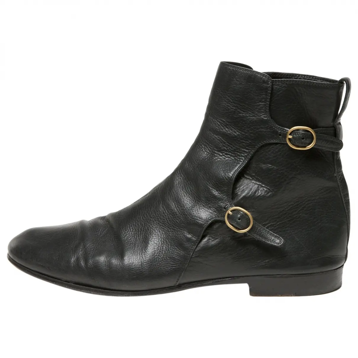 Black Leather Boots Yves Saint Laurent