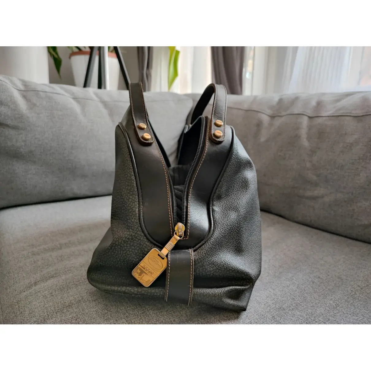 Buy BORBONESE Leather handbag online