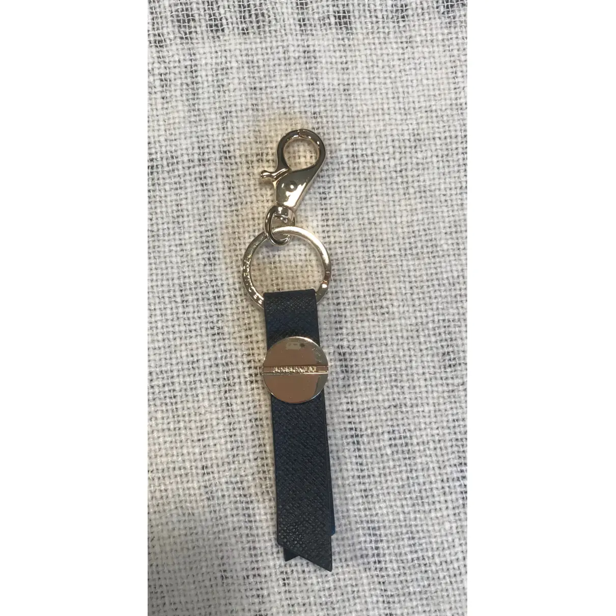 Leather key ring BORBONESE