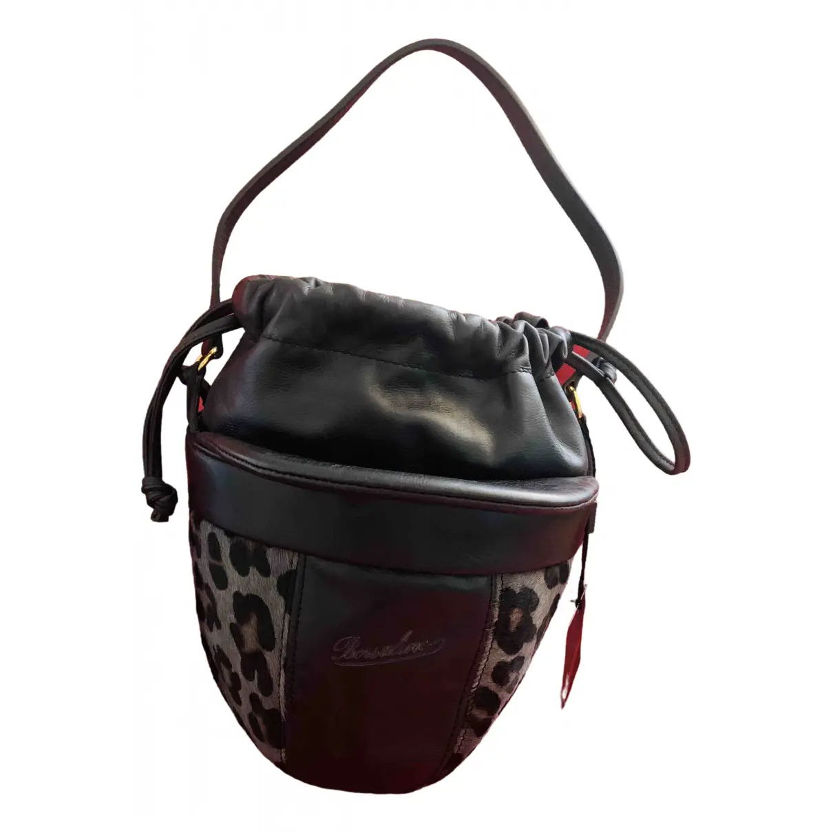 Leather handbag Borsalino