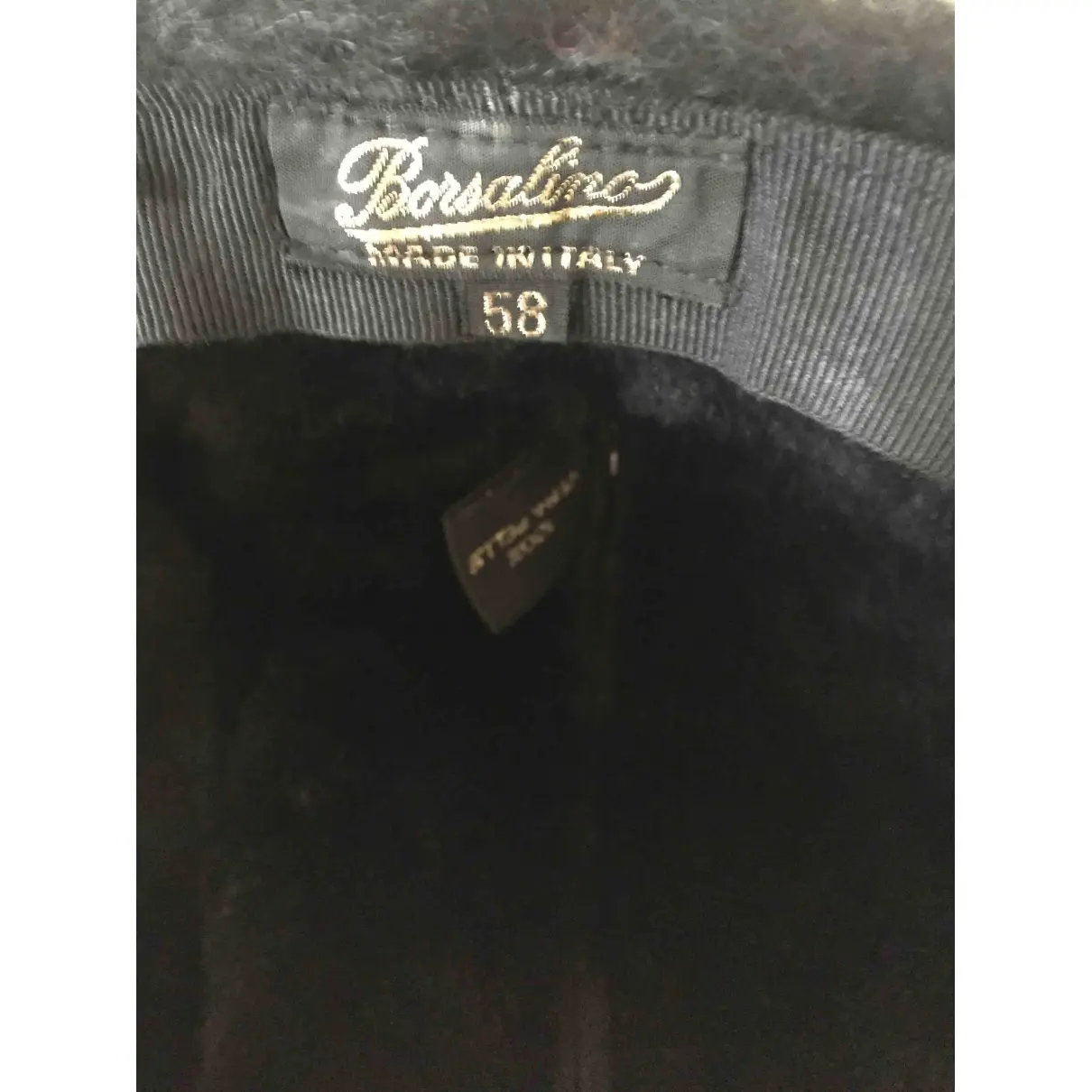 Leather hat Borsalino