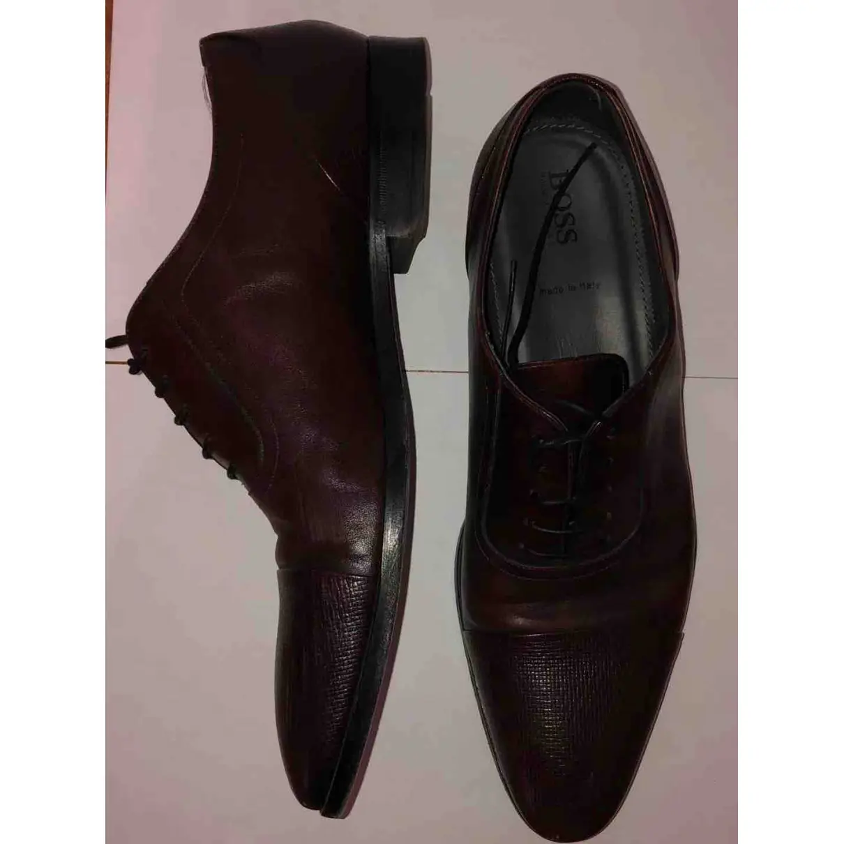Buy Boss Leather lace ups online