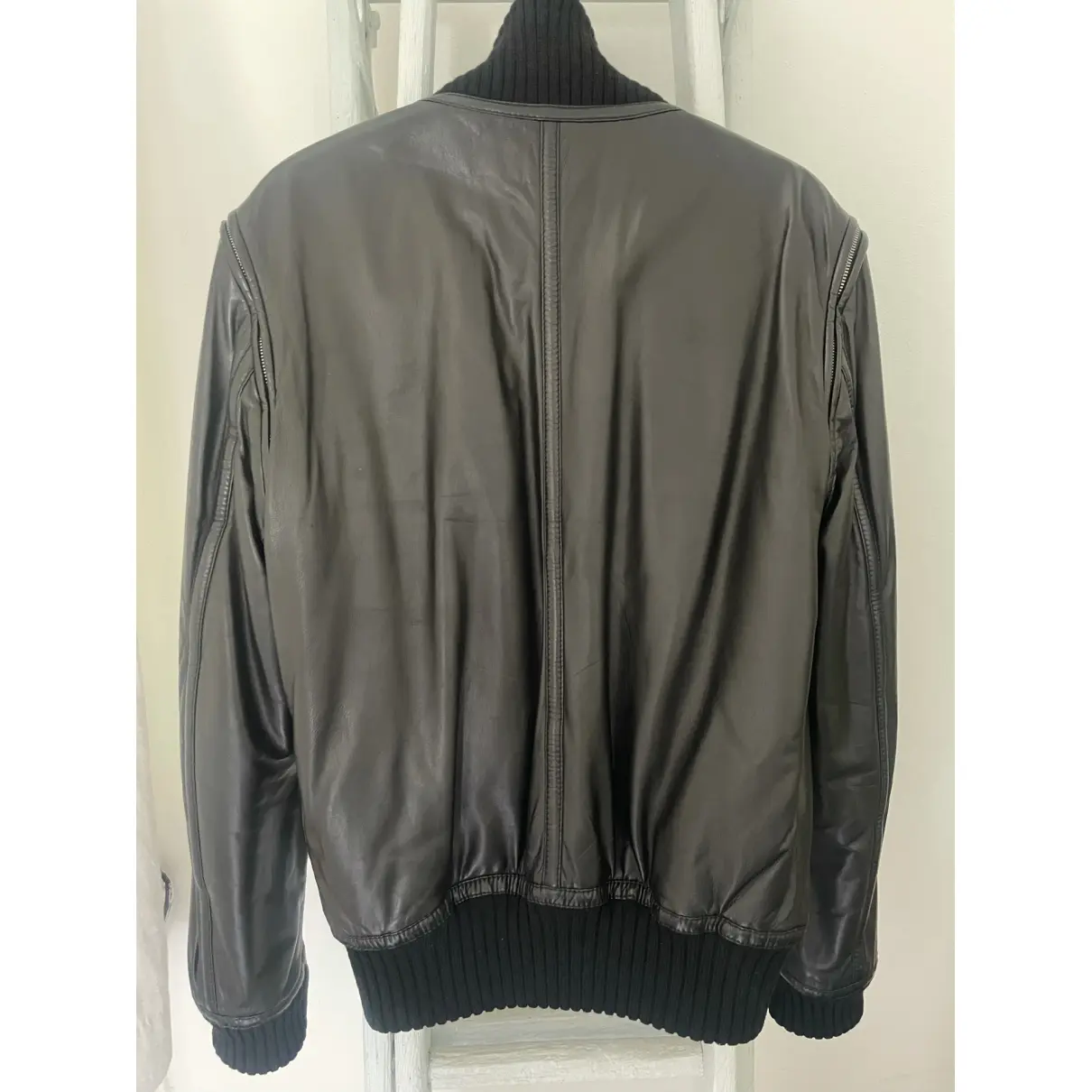 Buy Bottega Veneta Leather biker jacket online
