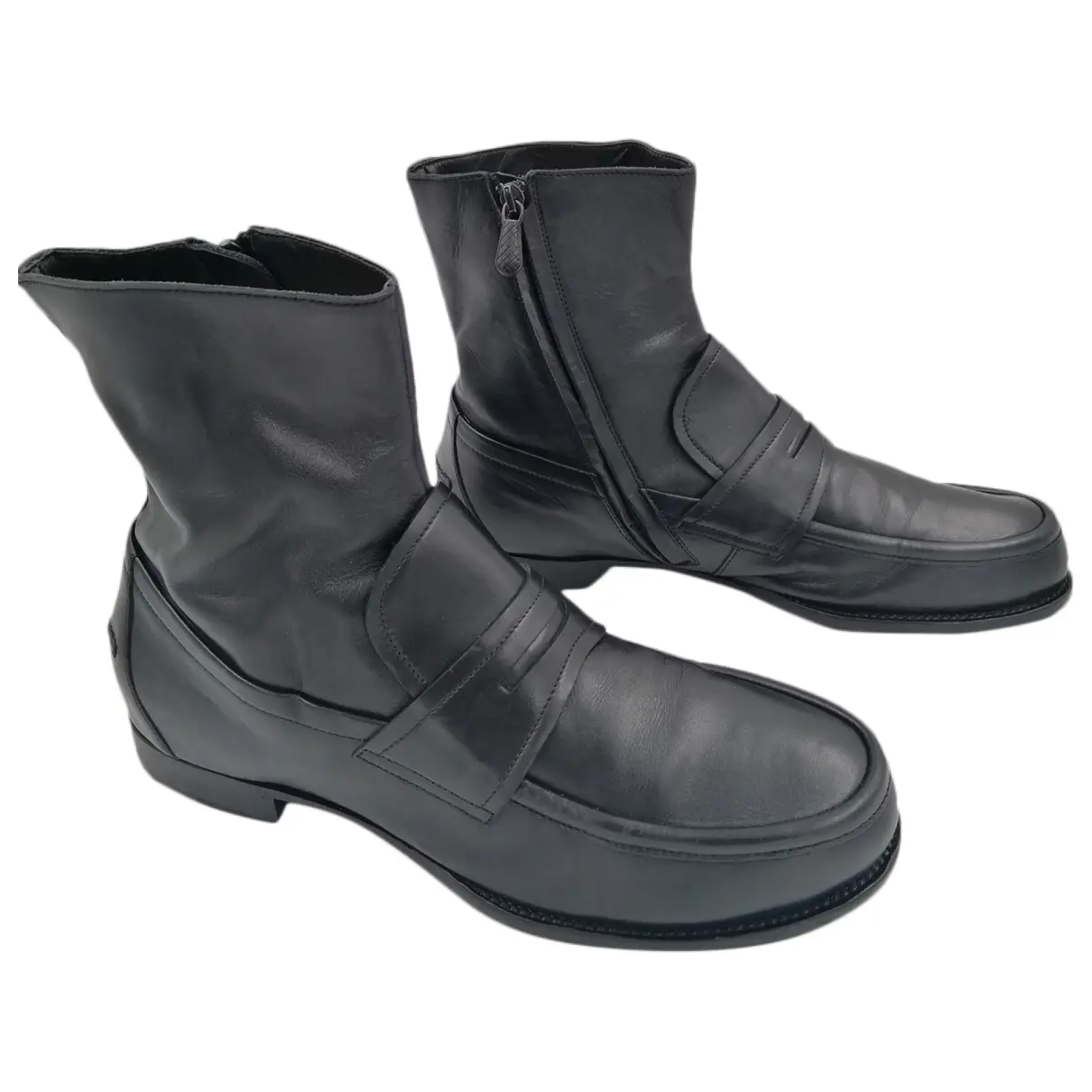 Leather boots Bottega Veneta