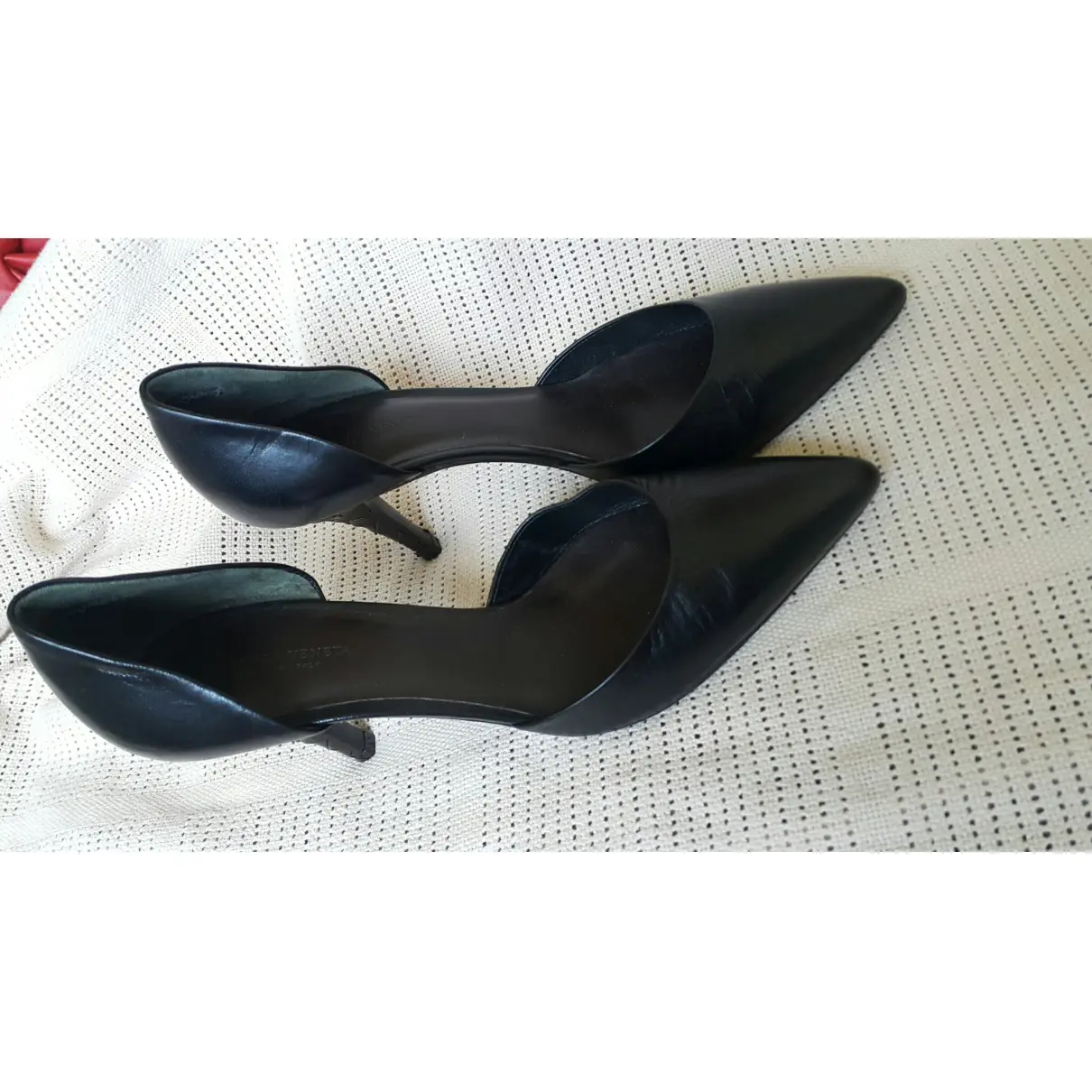 Leather heels Bottega Veneta - Vintage