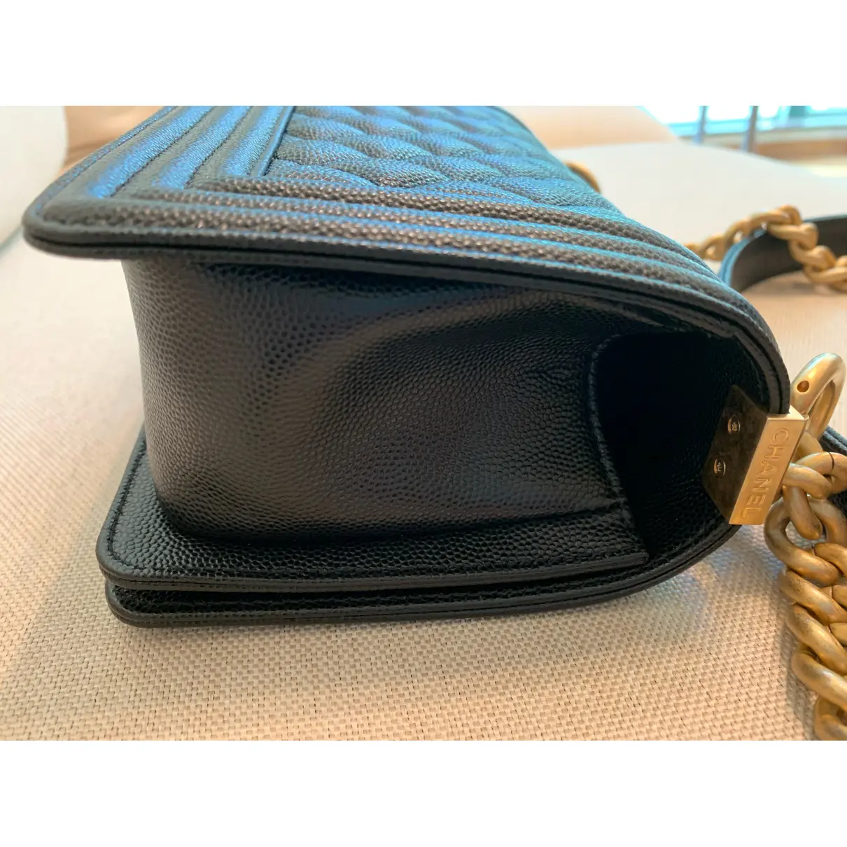 Boy leather handbag Chanel