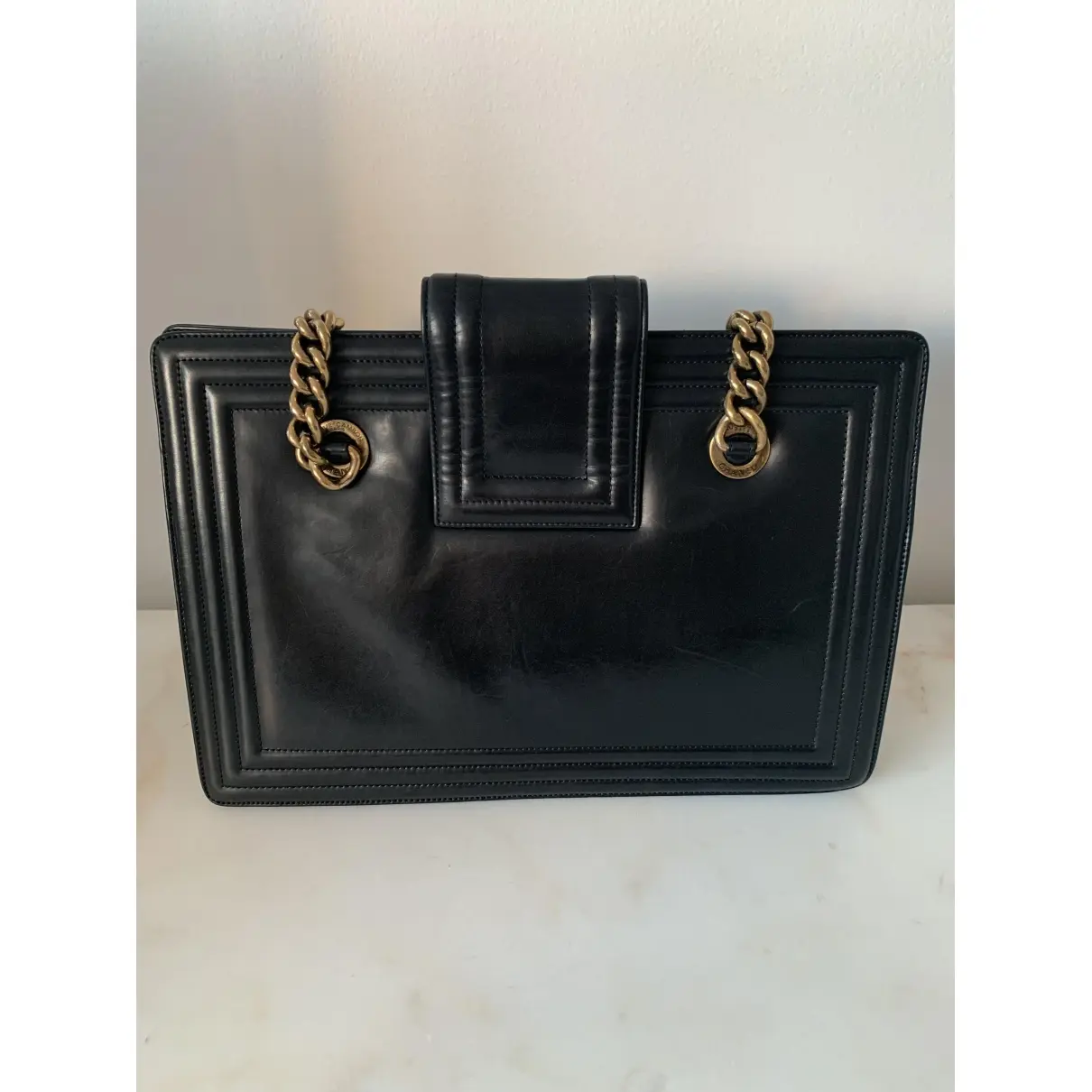 Chanel Boy Tote leather tote for sale