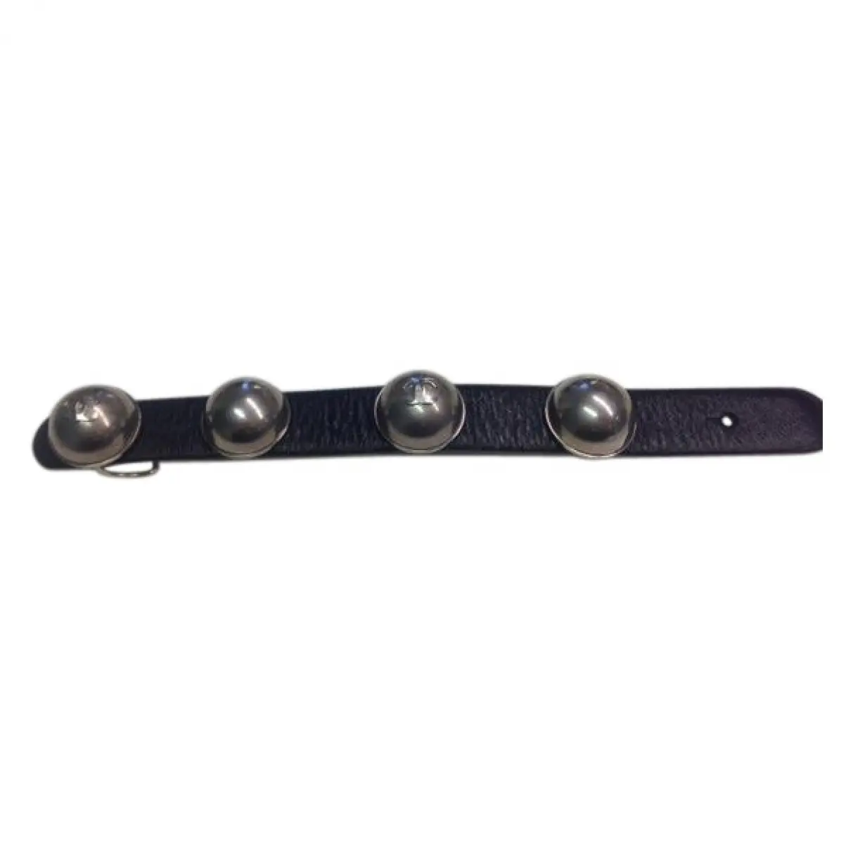 Black Leather Bracelet Chanel