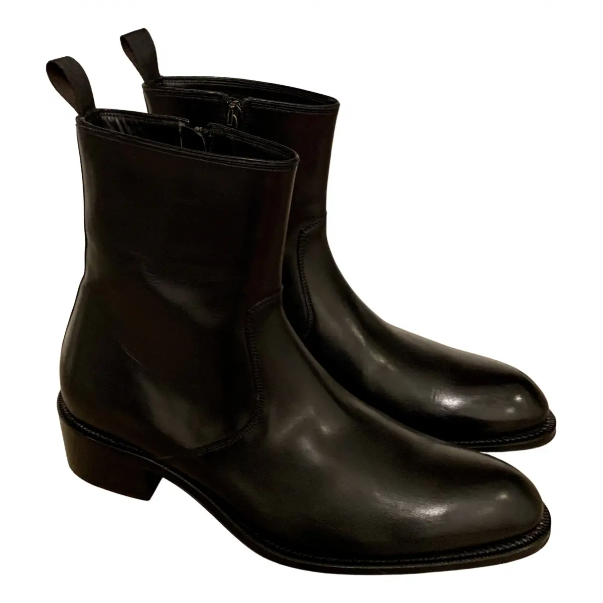 Leather boots Brioni
