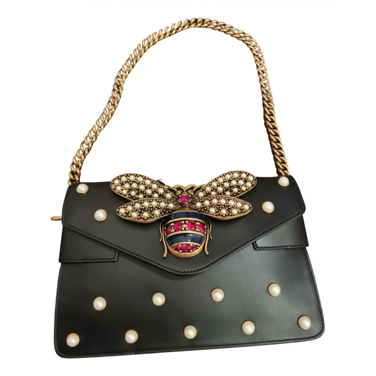 Broadway leather handbag Gucci