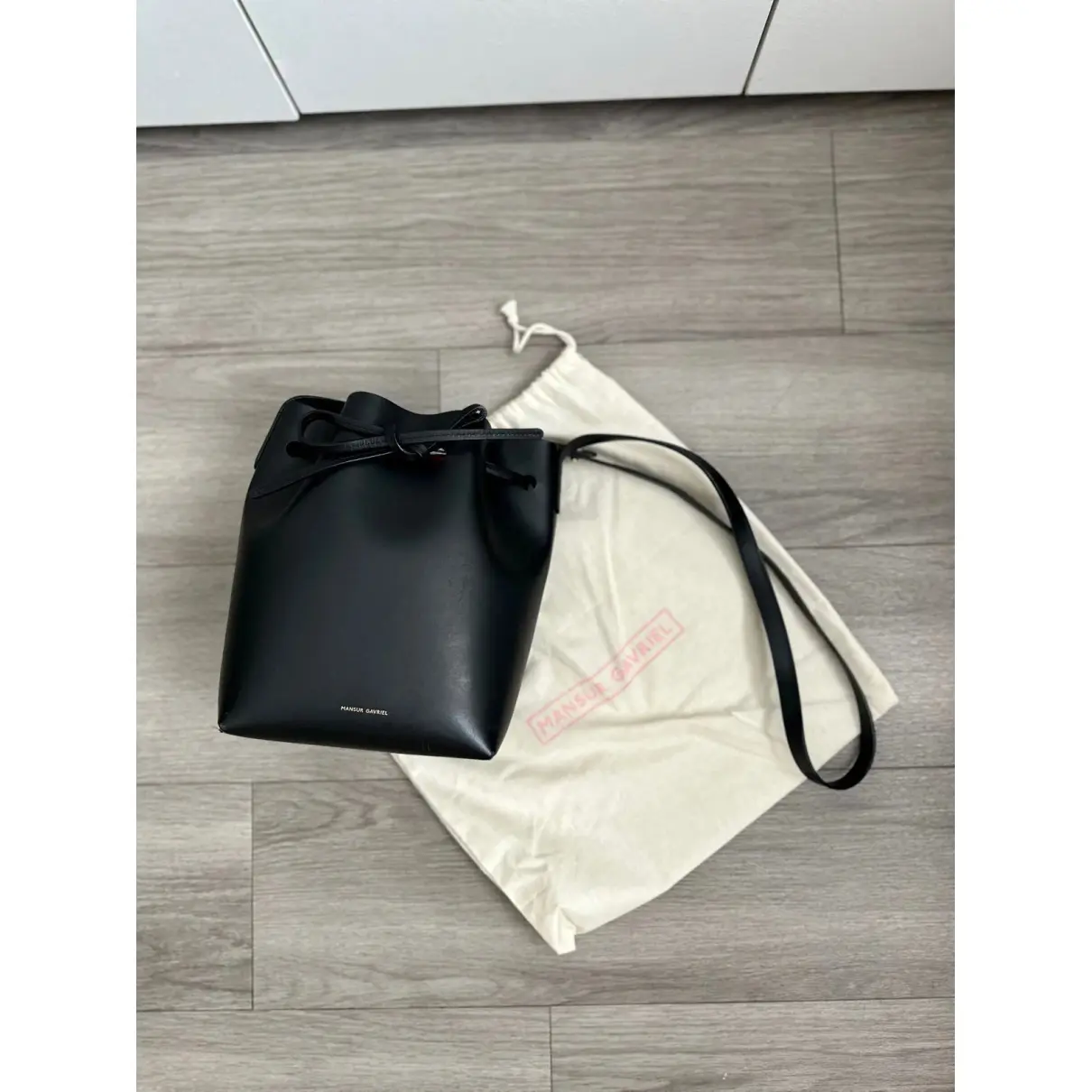 Buy Mansur Gavriel Bucket leather crossbody bag online