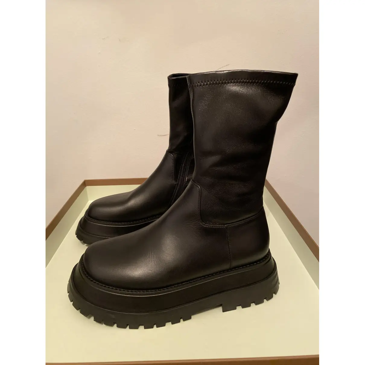 Buy Burberry Leather ankle boots online