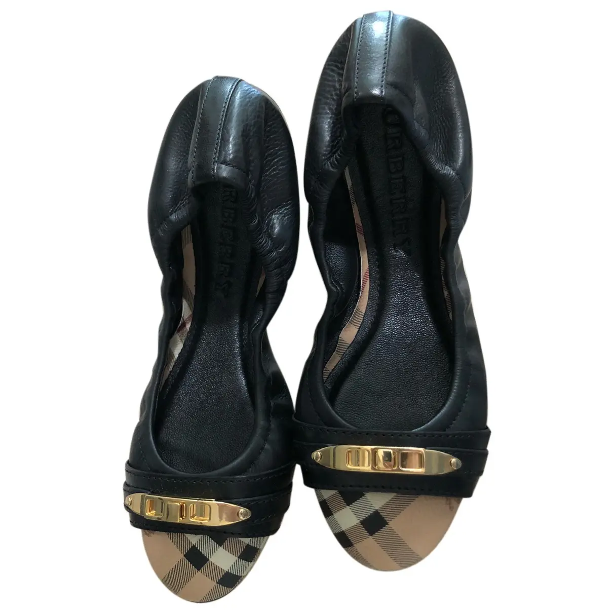 Leather ballet flats Burberry