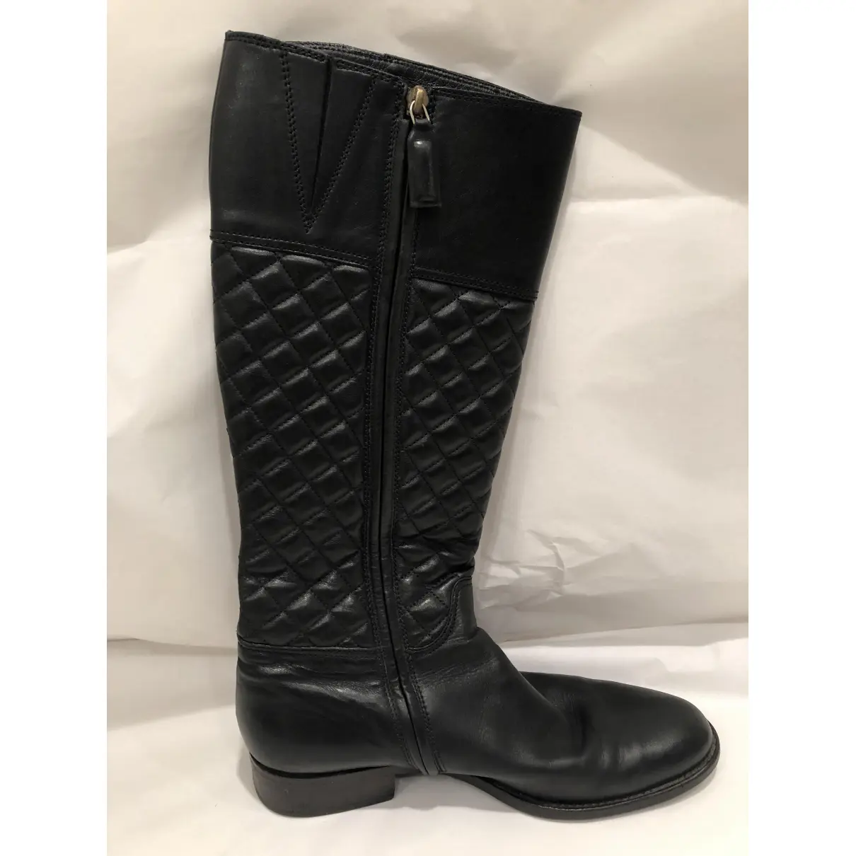 Leather riding boots Burberry