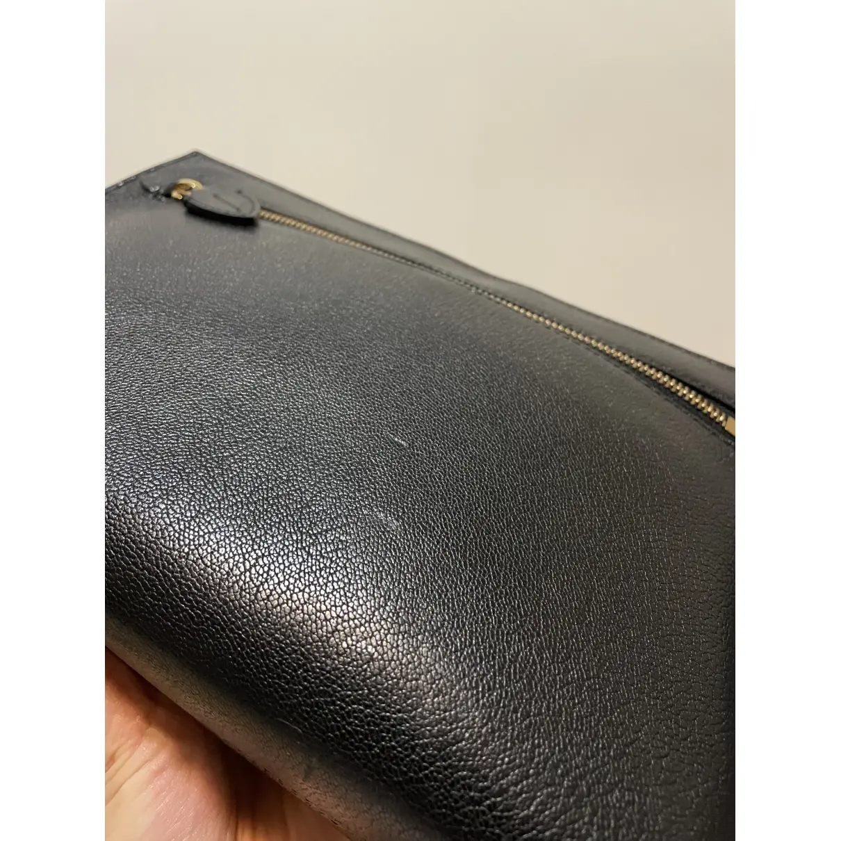 Leather clutch bag Burberry