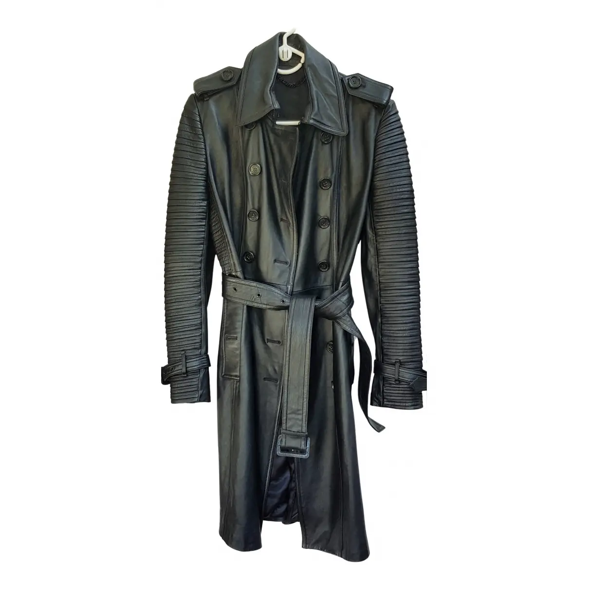 Leather coat Burberry