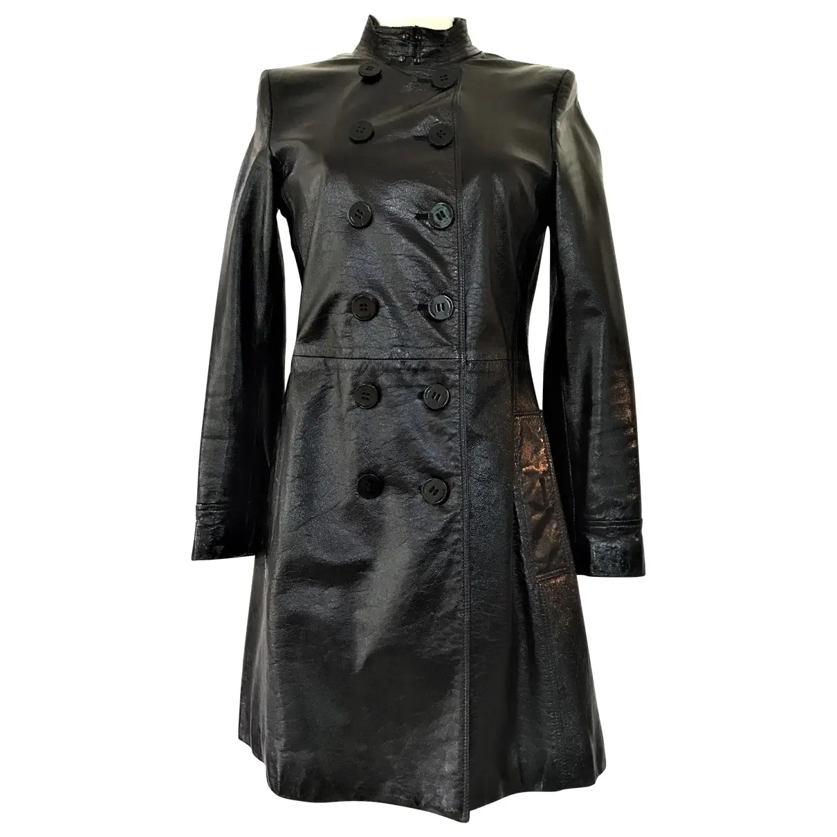 Leather coat Burberry