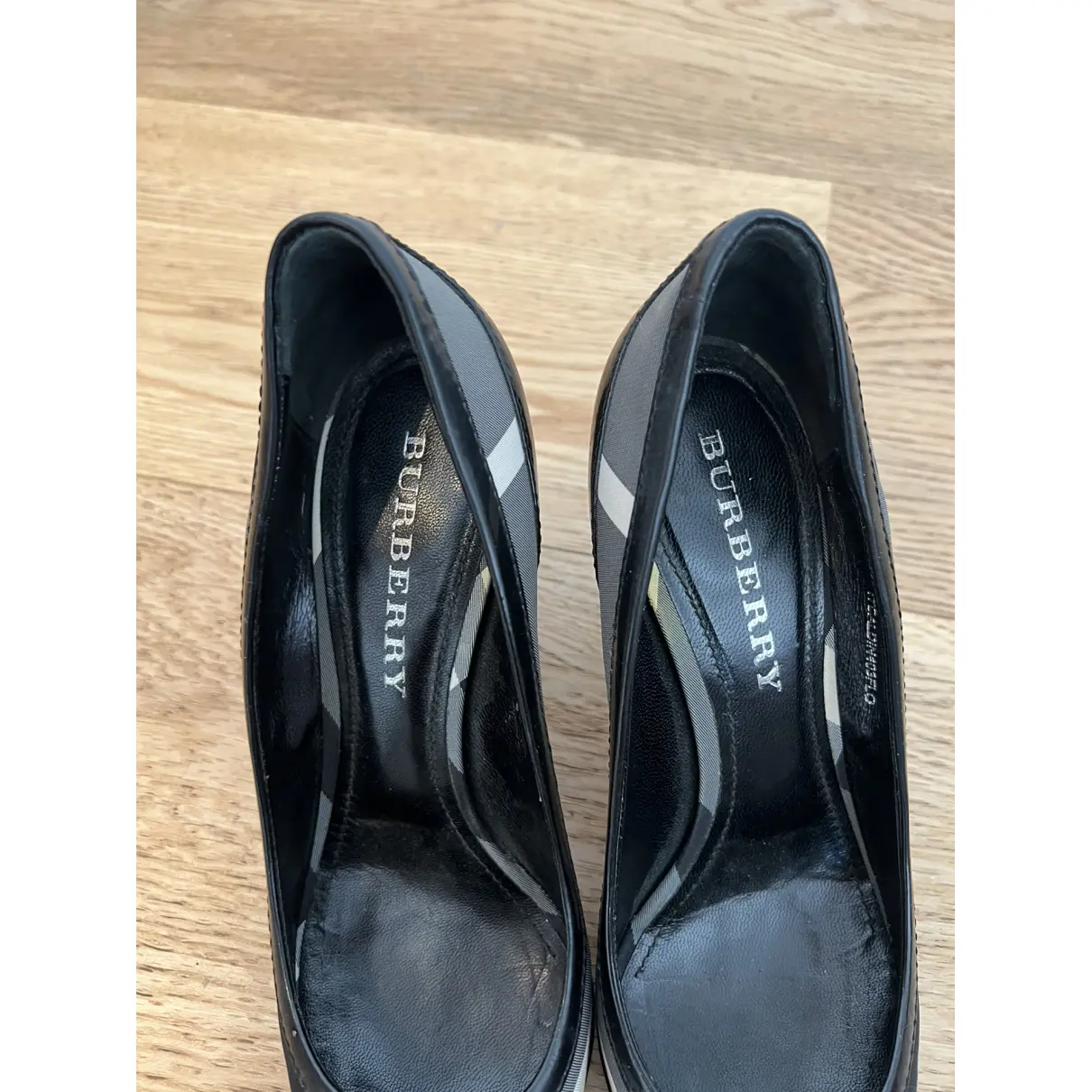 Leather heels Burberry