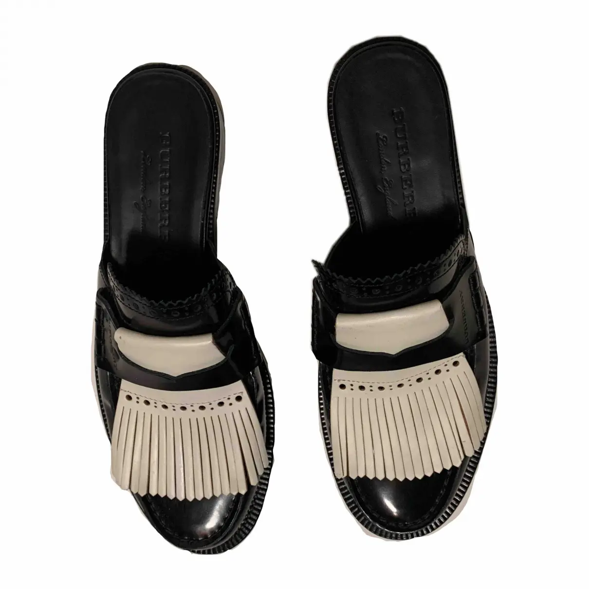 Buy Burberry Leather mules online