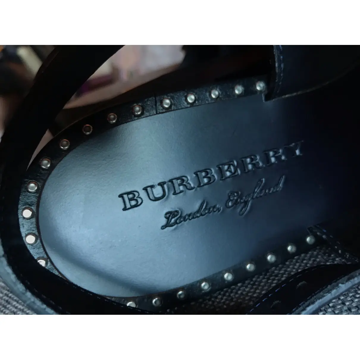 Leather sandal Burberry