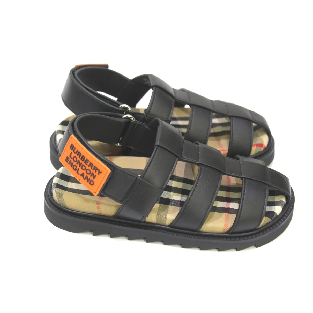 Buy Burberry Leather sandals online - Vintage