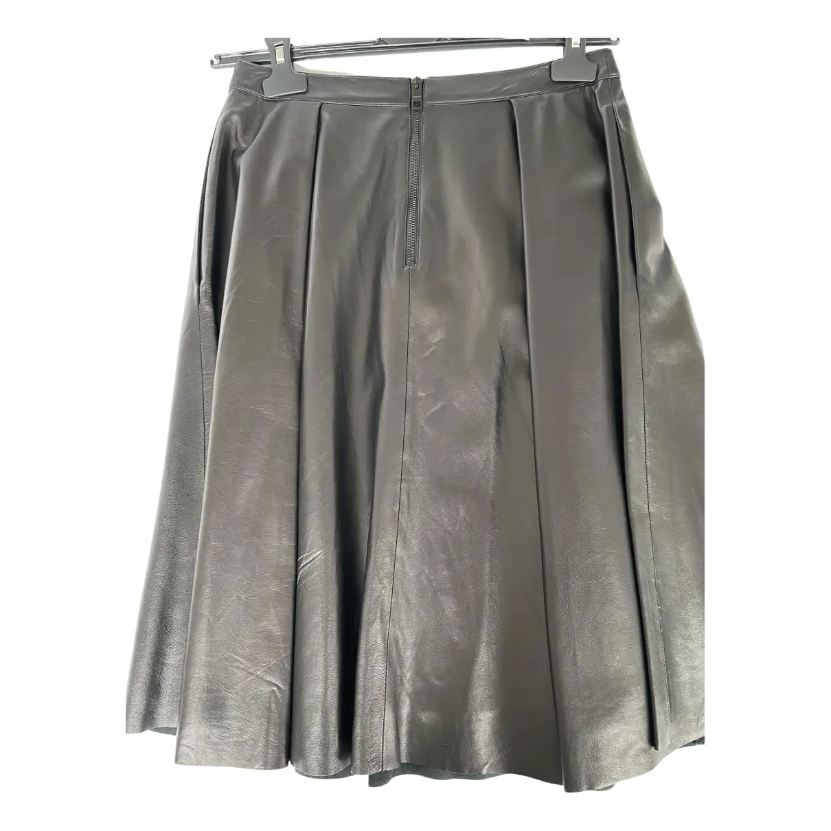 Leather mid-length skirt Burberry