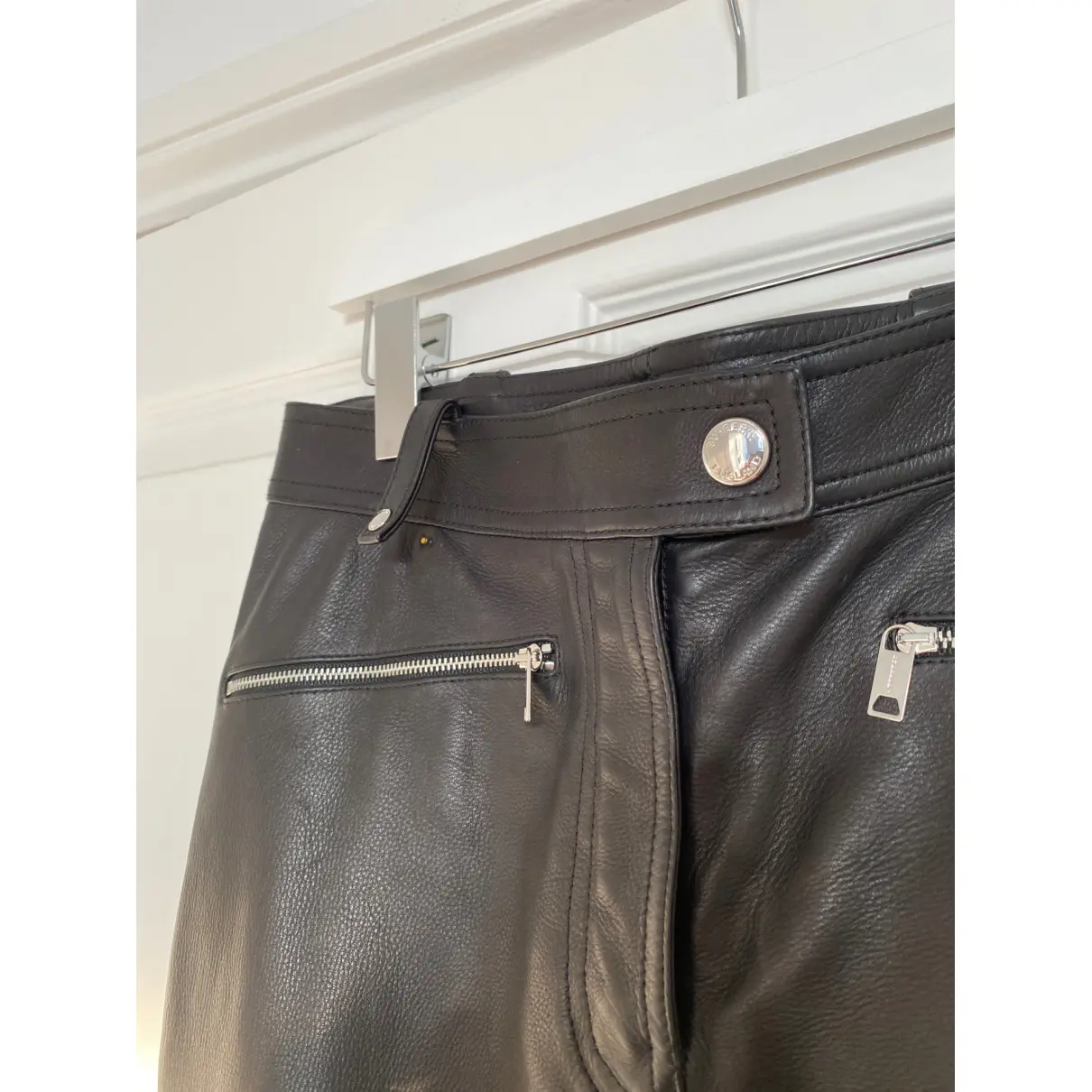 Leather trousers Burberry