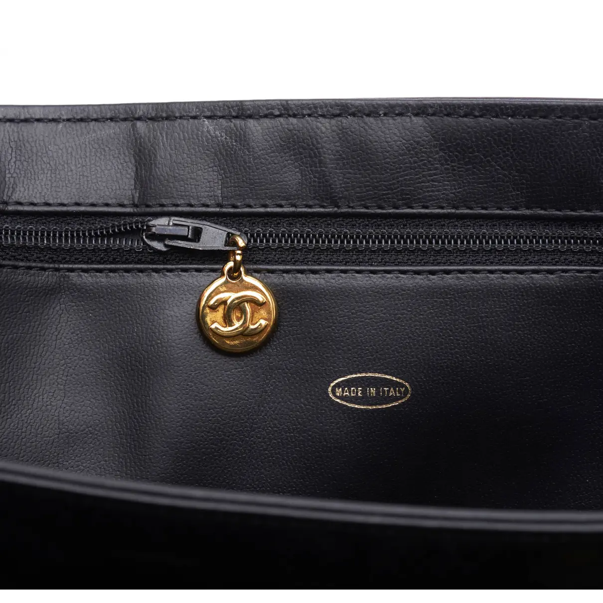 Black Leather Handbag Business Affinity Chanel - Vintage