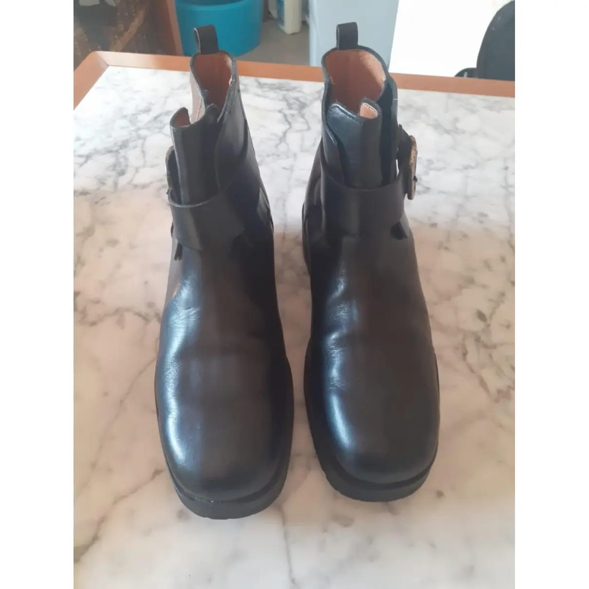 Leather boots Buttero