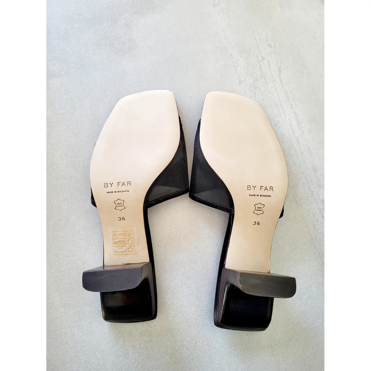 Buy By Far Leather mules online
